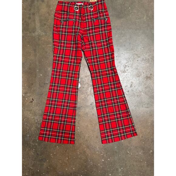 Miaou Pair of the “Morgan” Tartan Crop Flare Pants 25 - Picture 12 of 13